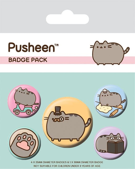 Pusheen-pins Fancy 5-pack