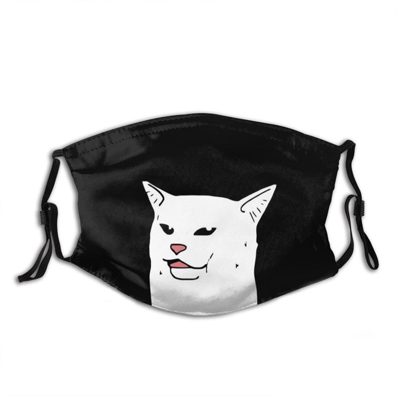 Face mask inkl 2 filter - Meme cat (Storlek: Barn)