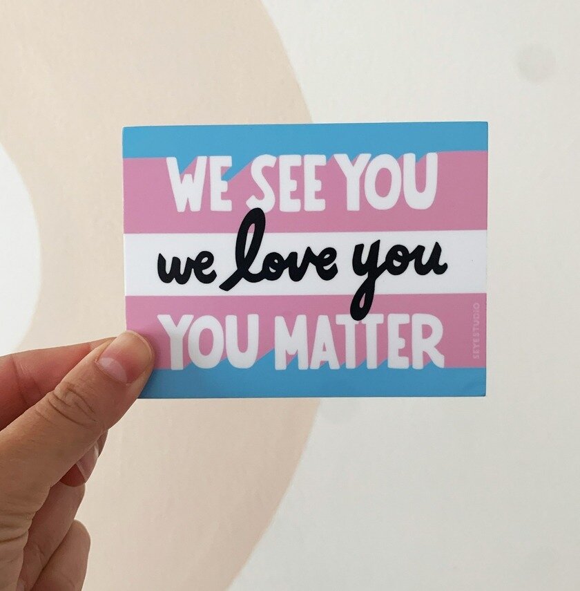 Stor sticker - Trans visibility