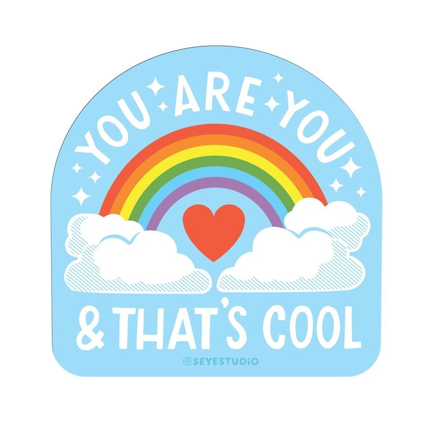 Stor sticker - You are you & that´s cool