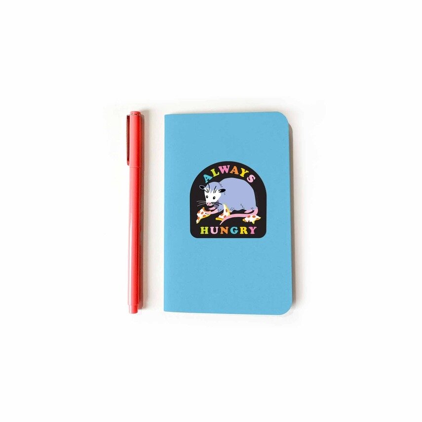 Stor sticker - Always hungry opossum