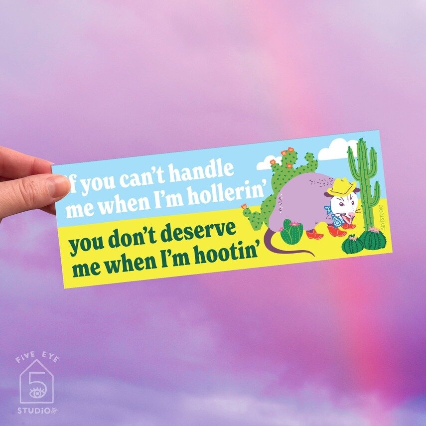 Bumper sticker - If you can´t handle my hollerin´