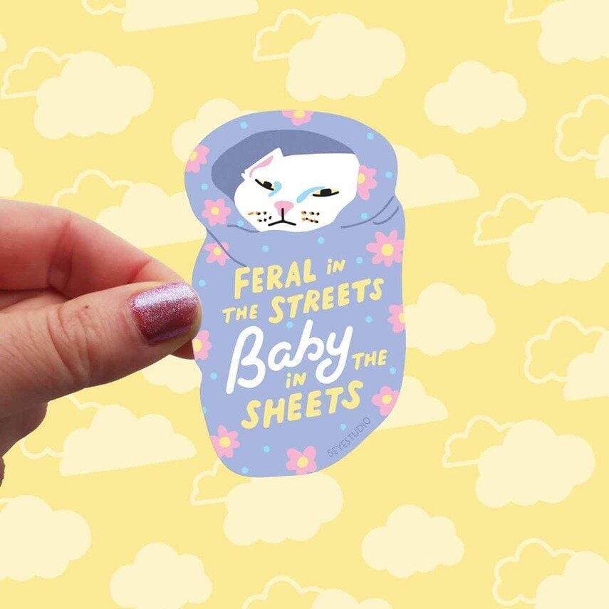 Stor sticker - Feral in the streets