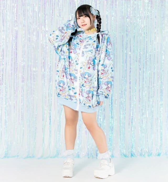 Oversize hoodie - Yume-chan, blå