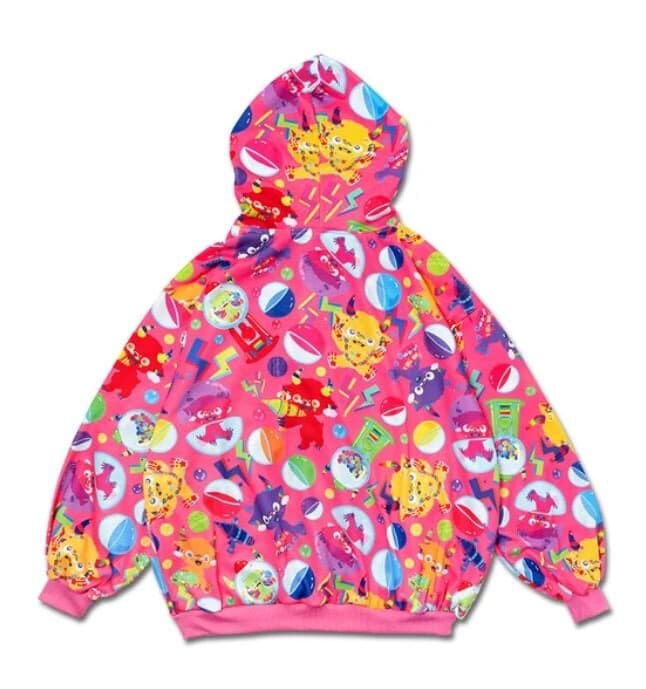 Oversize hoodie - Ginny bubble gum invader