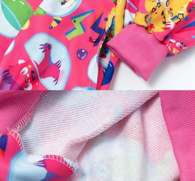 Oversize hoodie - Ginny bubble gum invader