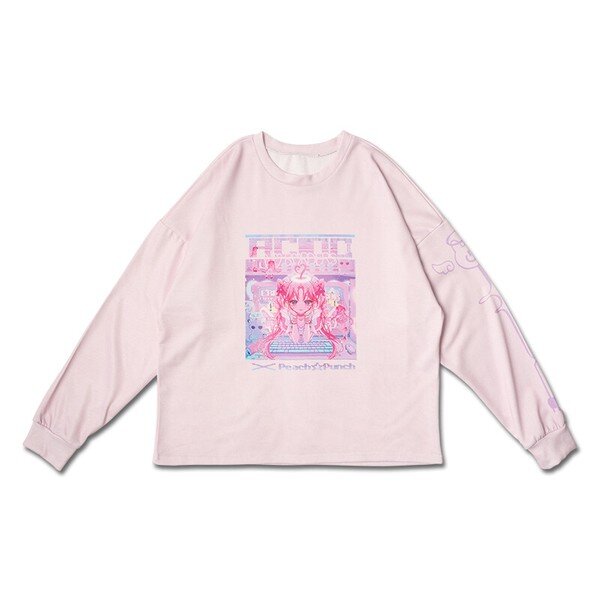 Oversize tröja - Peach Punch