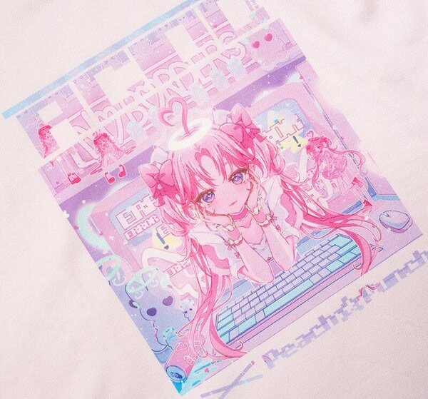 Oversize tröja - Peach Punch