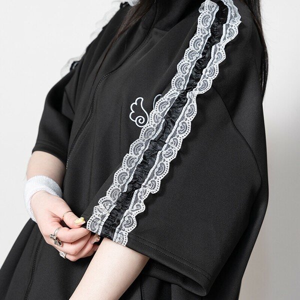 Oversize Short Sleeve Jacket - Yami Kawaii