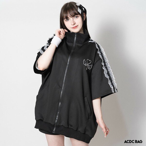 Oversize Short Sleeve Jacket - Yami Kawaii