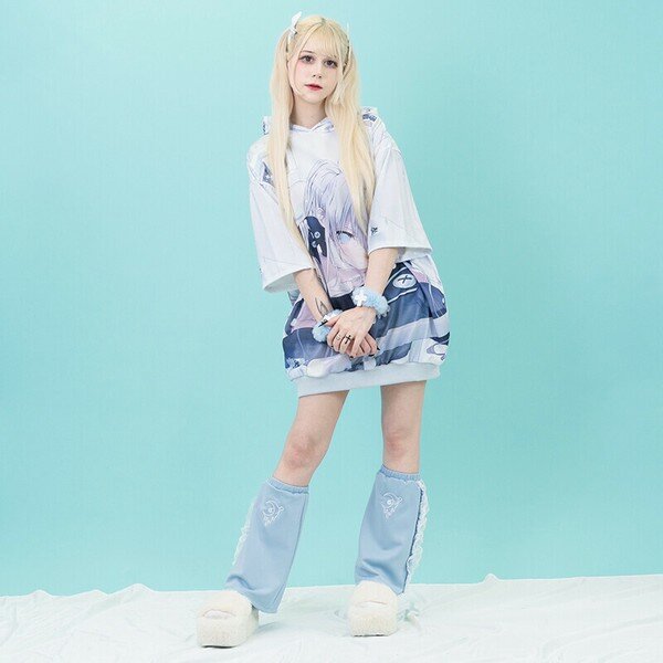 Oversize Short Sleeve Hoodie - Nurse