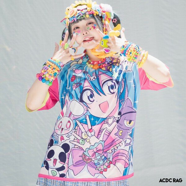 T-shirt - Harajuku Style ACDC RAG