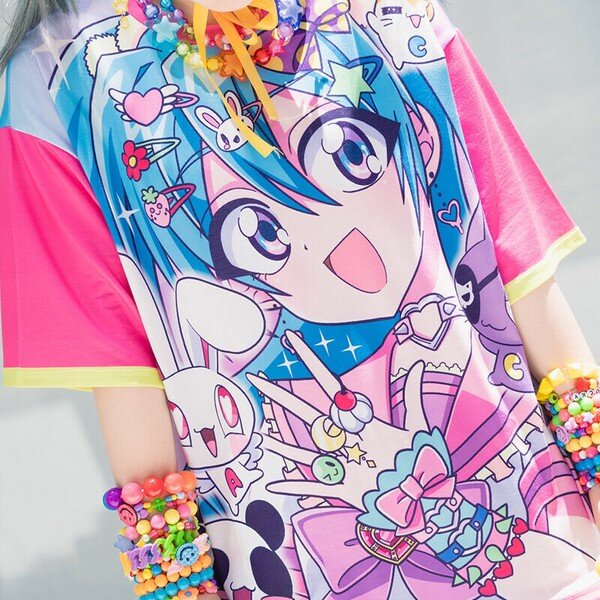 T-shirt - Harajuku Style ACDC RAG