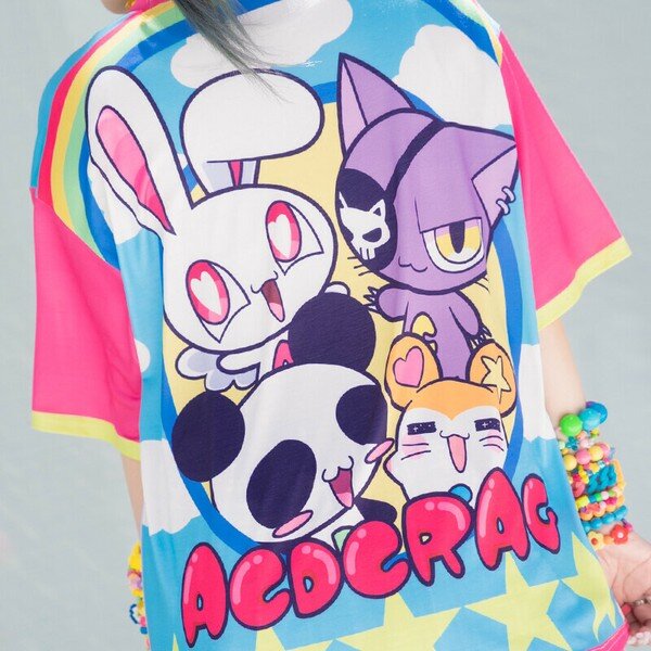 T-shirt - Harajuku Style ACDC RAG