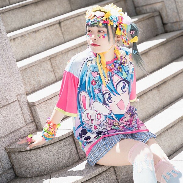 T-shirt - Harajuku Style ACDC RAG