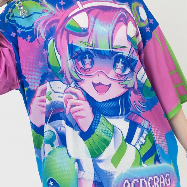 Oversize t-shirt - Neon Arcade