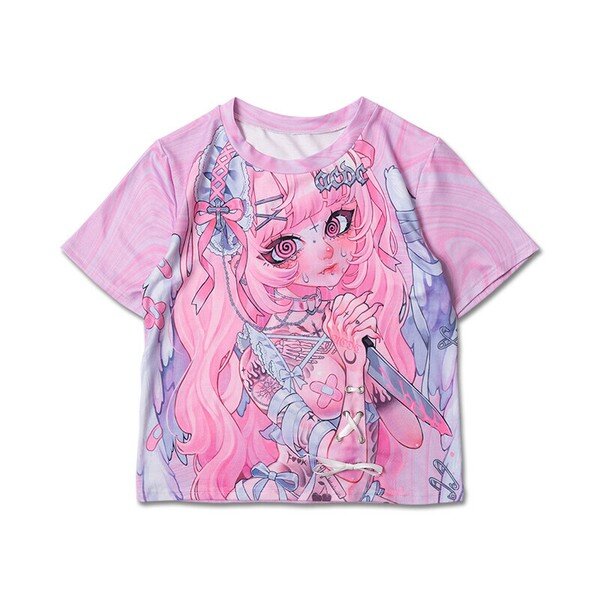 T-shirt - Harajuku Style Yami Kawaii