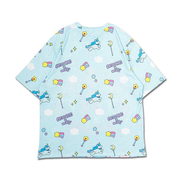 Oversize t-shirt - Yume-chan blå
