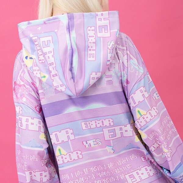 Oversize Hoodie - Cyber Desktop
