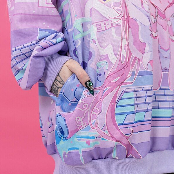 Oversize Hoodie - Cyber Desktop