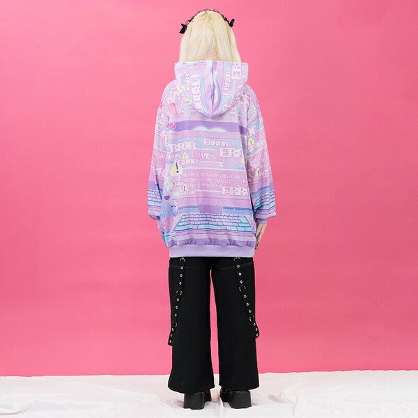 Oversize Hoodie - Cyber Desktop