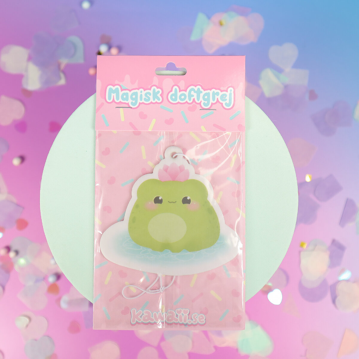 Air freshener - Lily pad frog