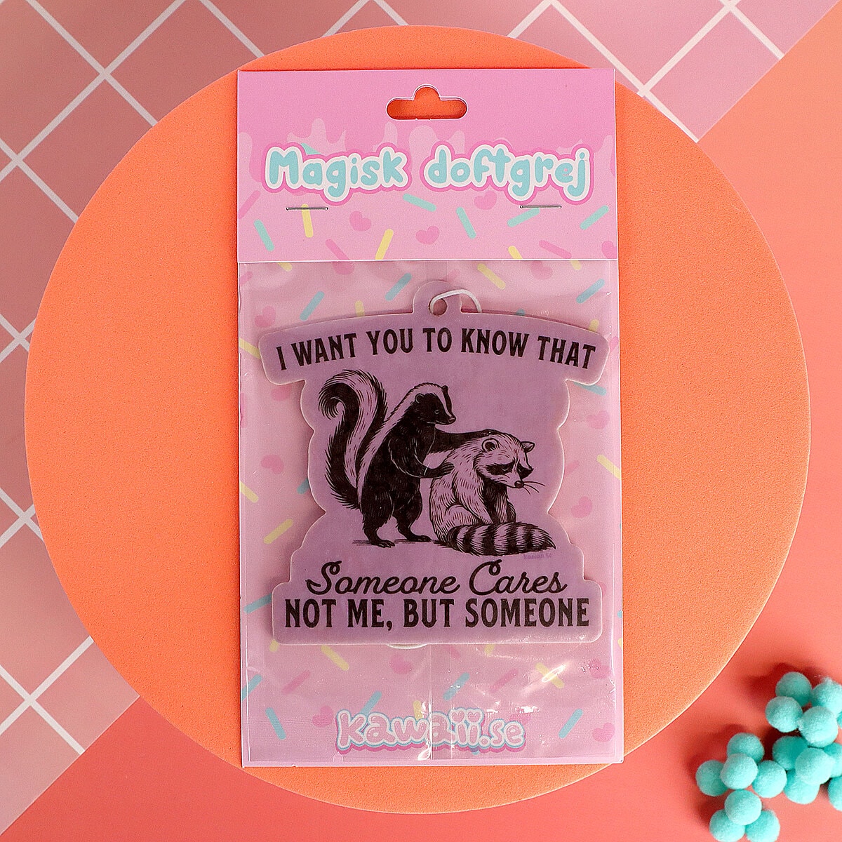 Air freshener - Someone Cares Raccoon