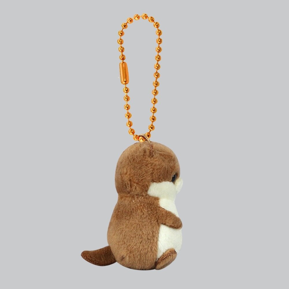 Plushie-hänge brun & vit utter