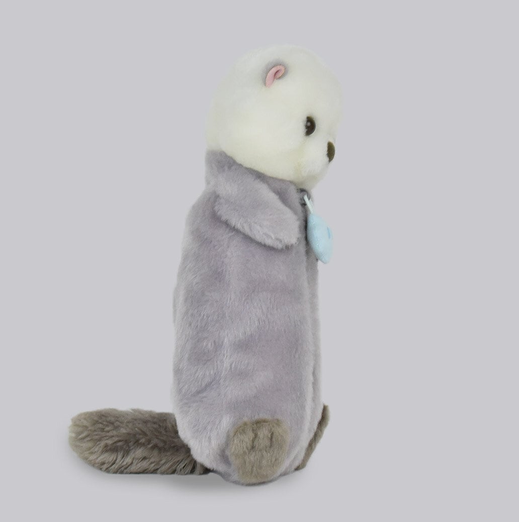 Plushie-pennfodral grå utter