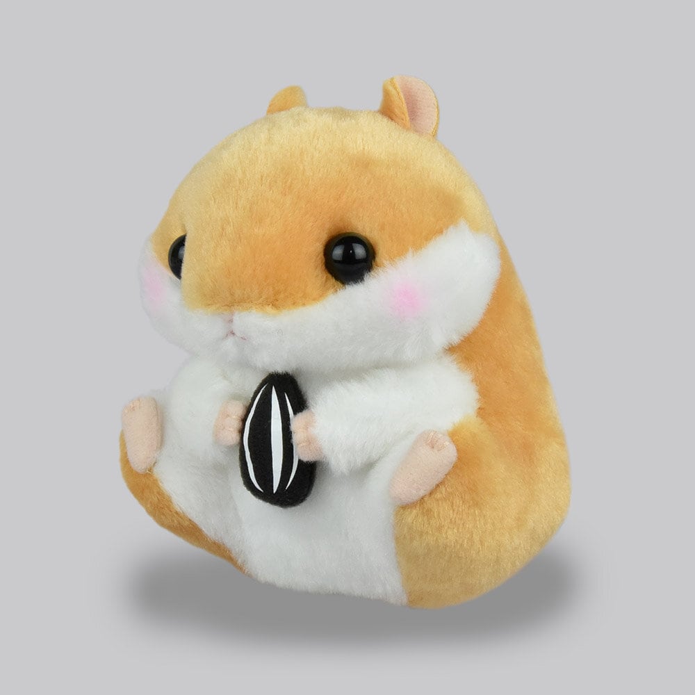 Plushie ljusbrun hamster med frö 14cm