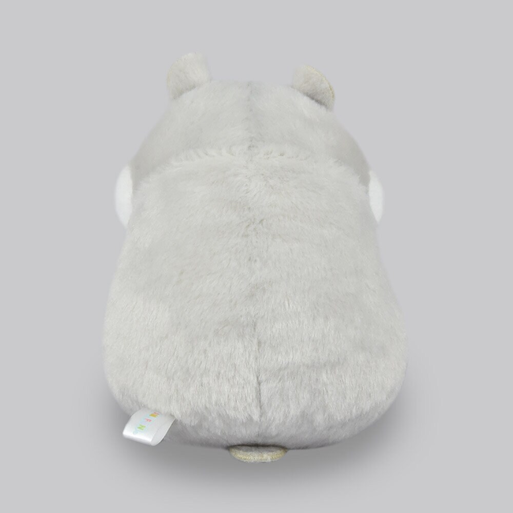 Plushie grå hamster med frö 14cm