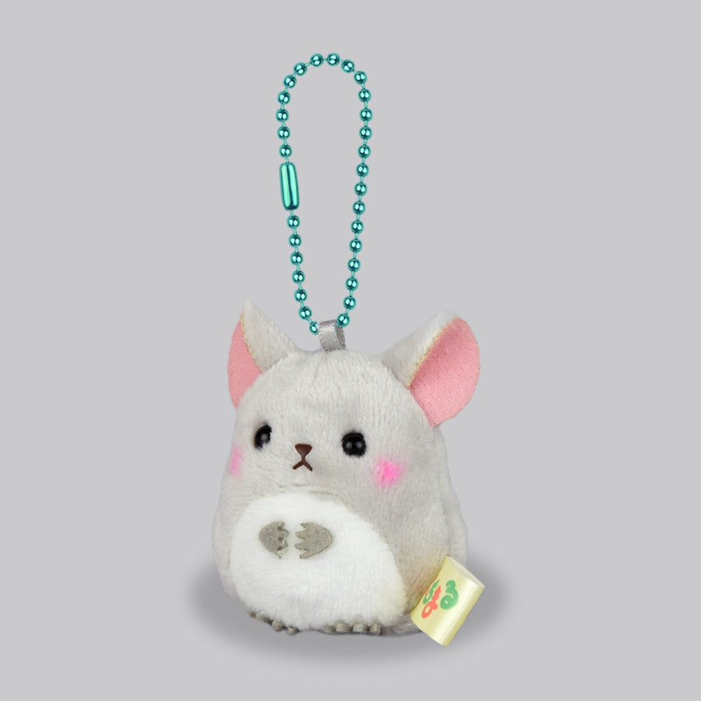 Plushie-hänge grå chinchilla