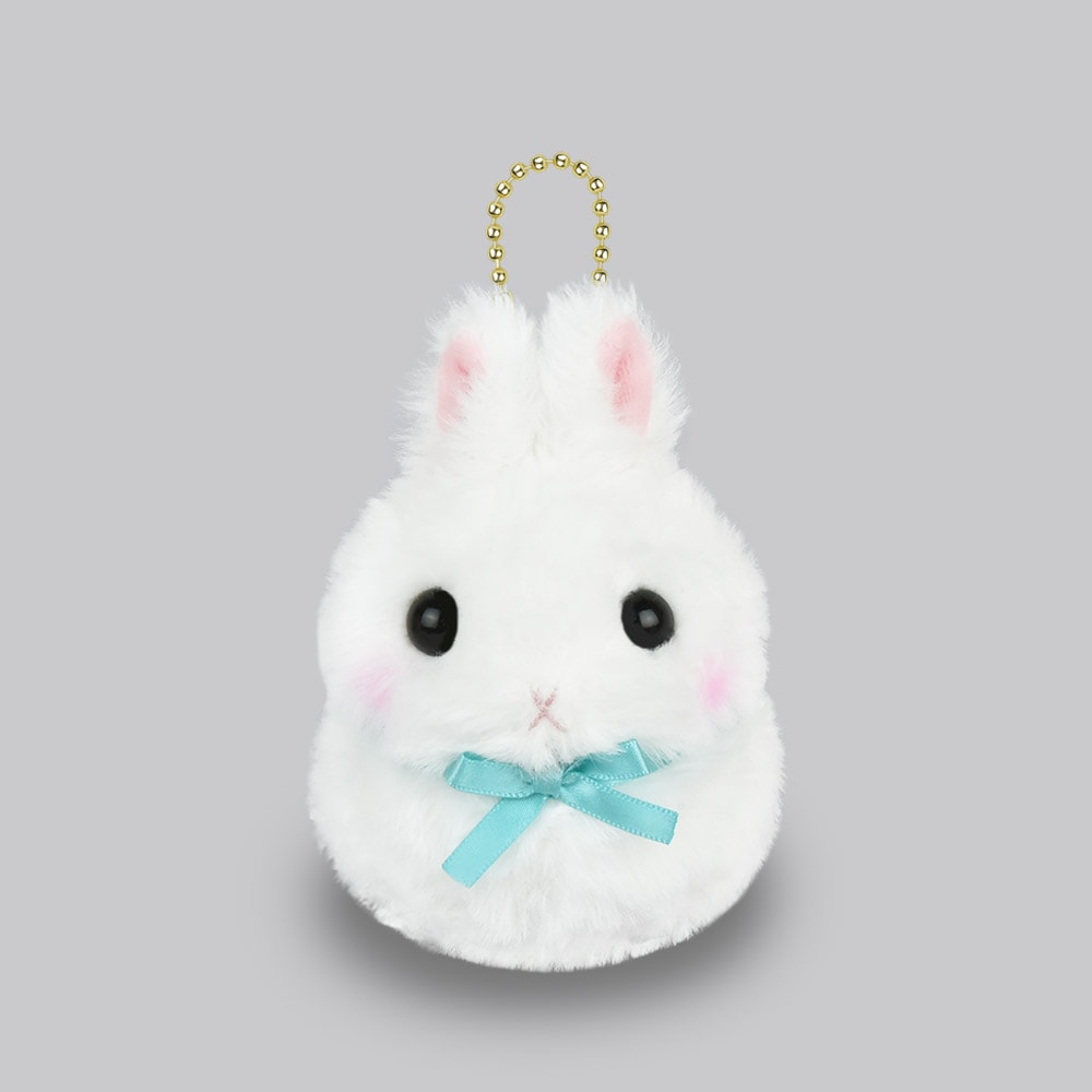 Plushie-hänge vita kaninen Usamofu