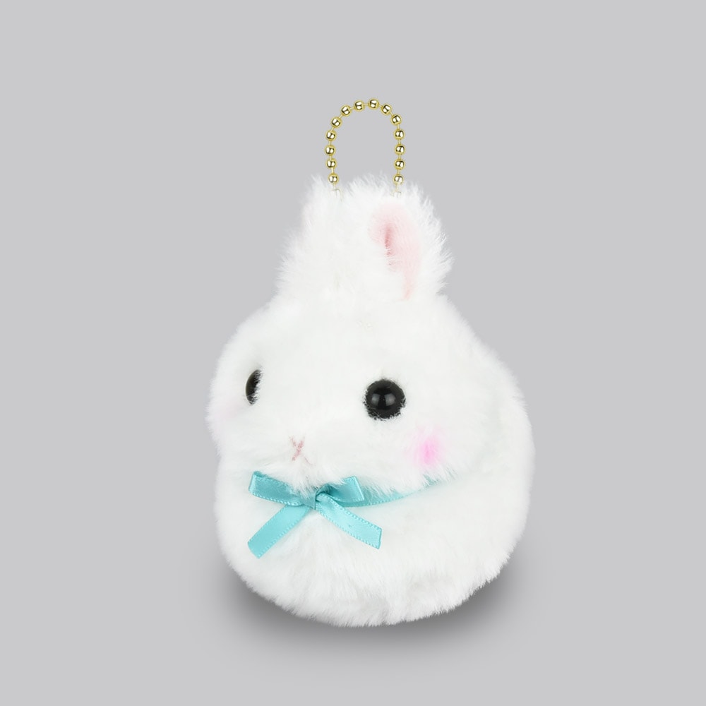 Plushie-hänge vita kaninen Usamofu