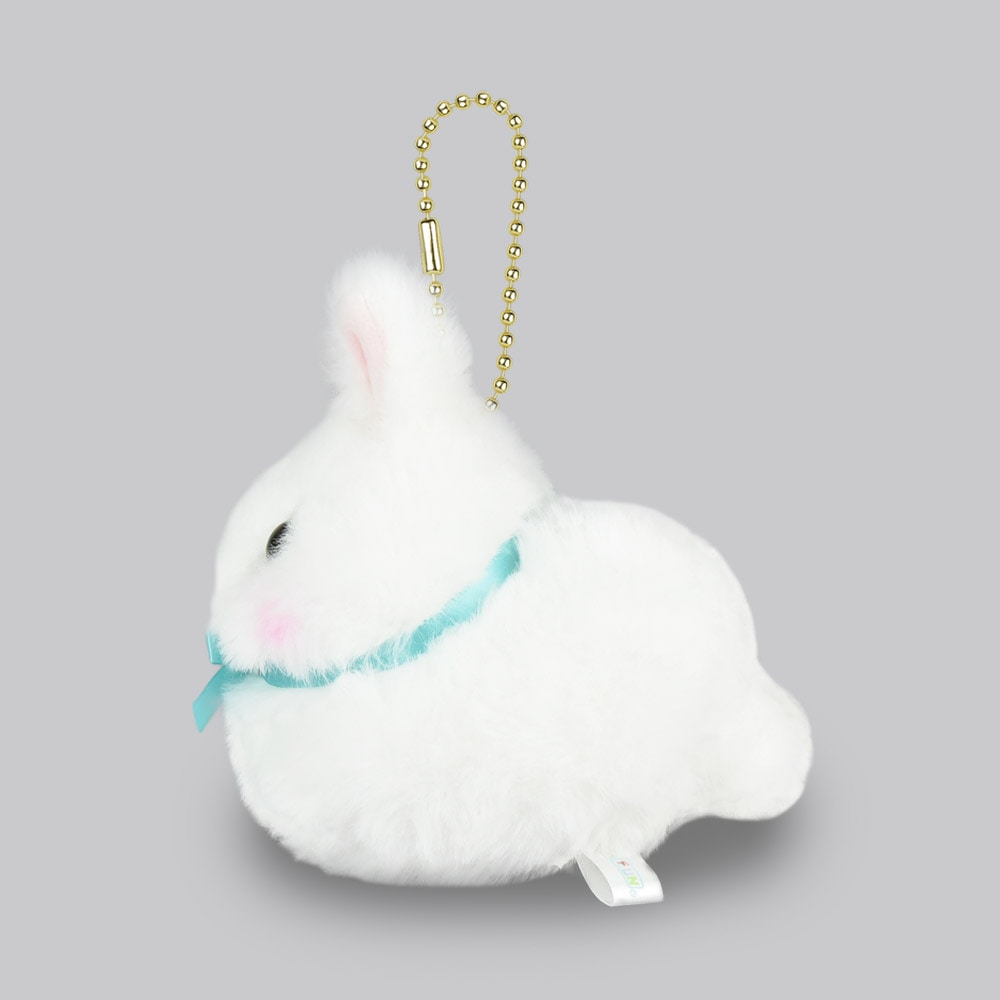 Plushie-hänge vita kaninen Usamofu