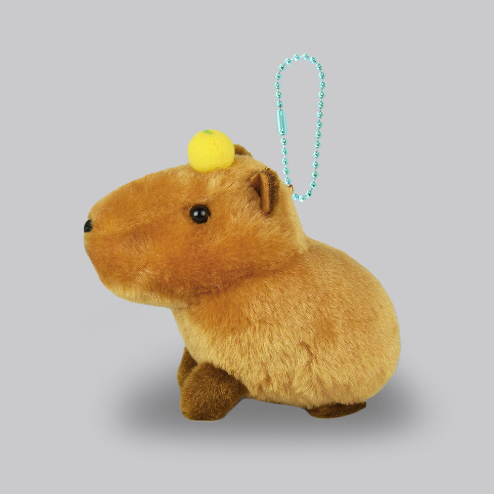 Plushie-hänge kapybara med yuzu