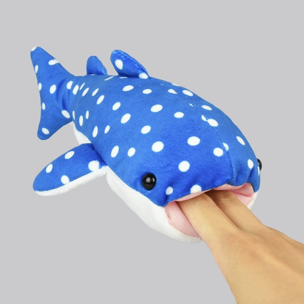 Plushie mörkblå valhaj, 23cm lång