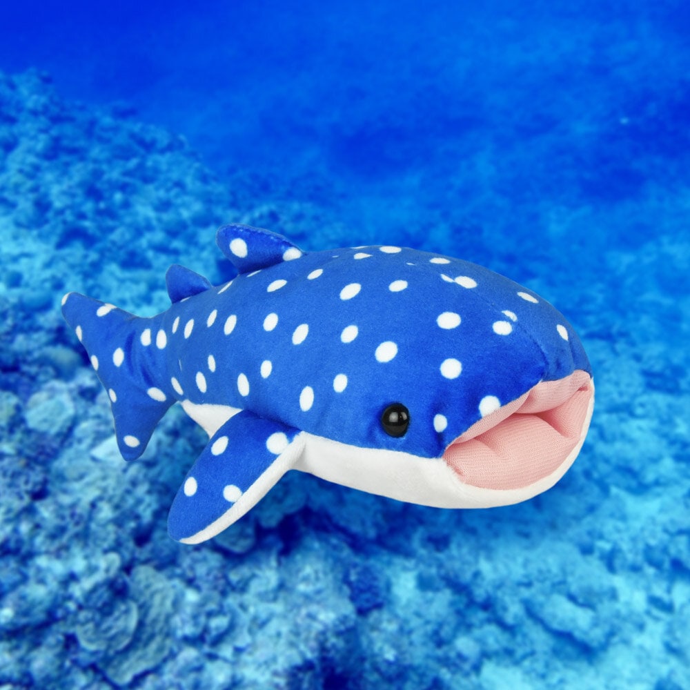 Plushie mörkblå valhaj, 23cm lång