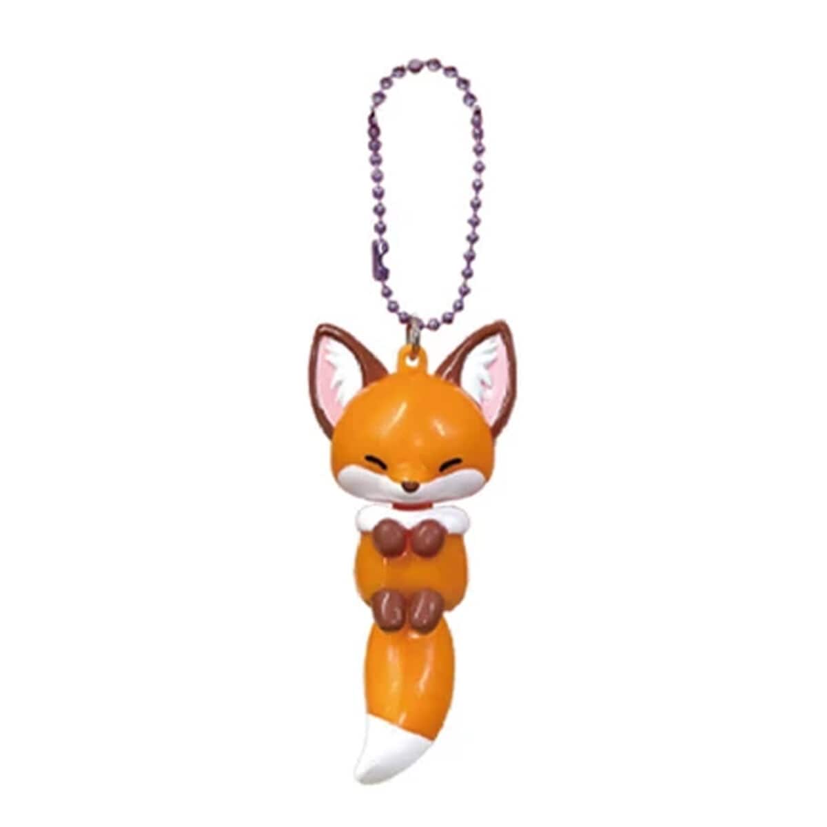 Nyckelring - Chokon to Kitsune Purapura Orange Räv 9cm