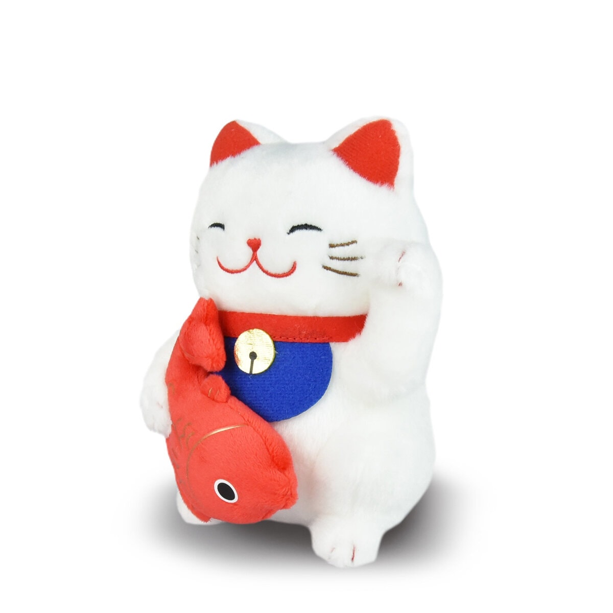 Plushie Lyckokatt med fisk 15cm
