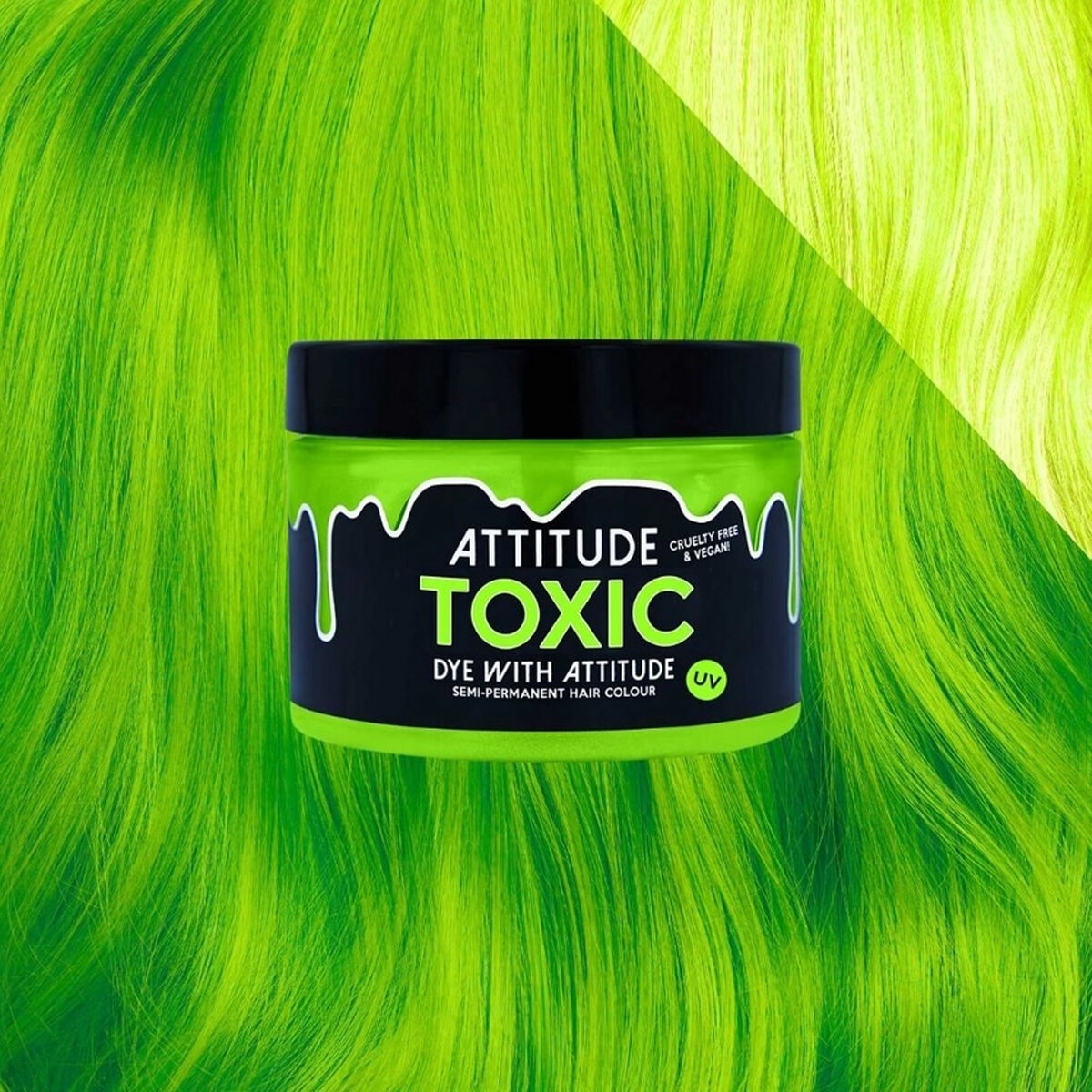 Attitude Toxic Uv Green 135ml Hair Dye