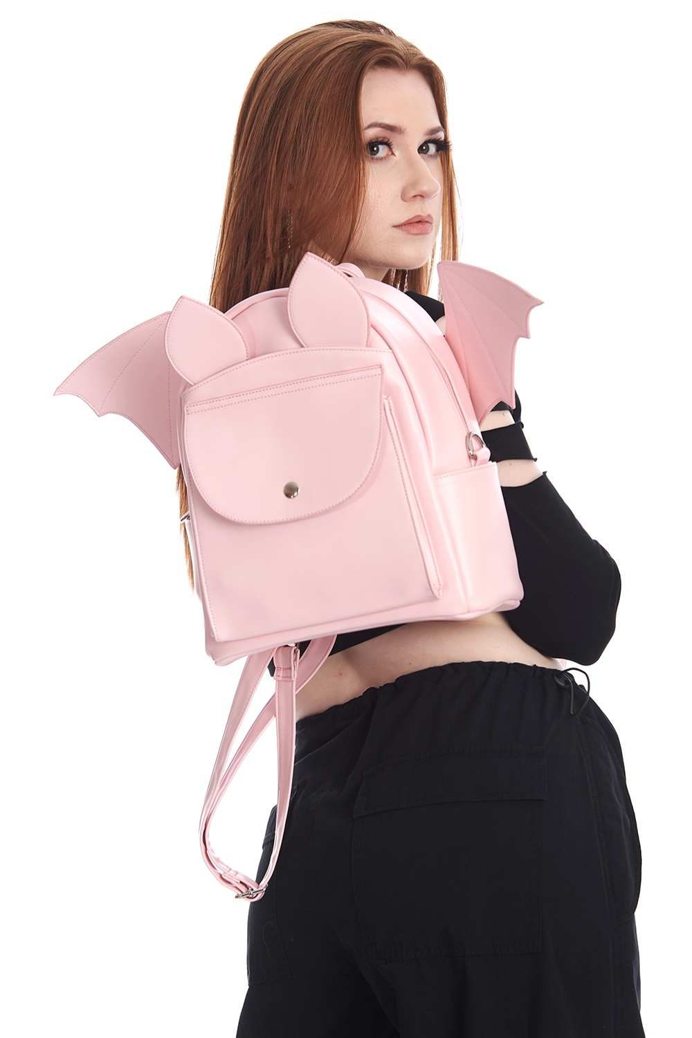 Pink bat backpack