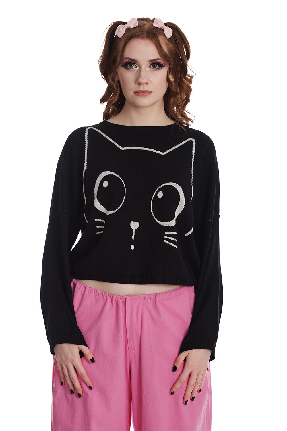 Black cat sweater