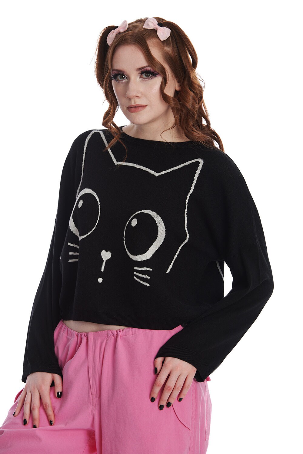 Black cat sweater