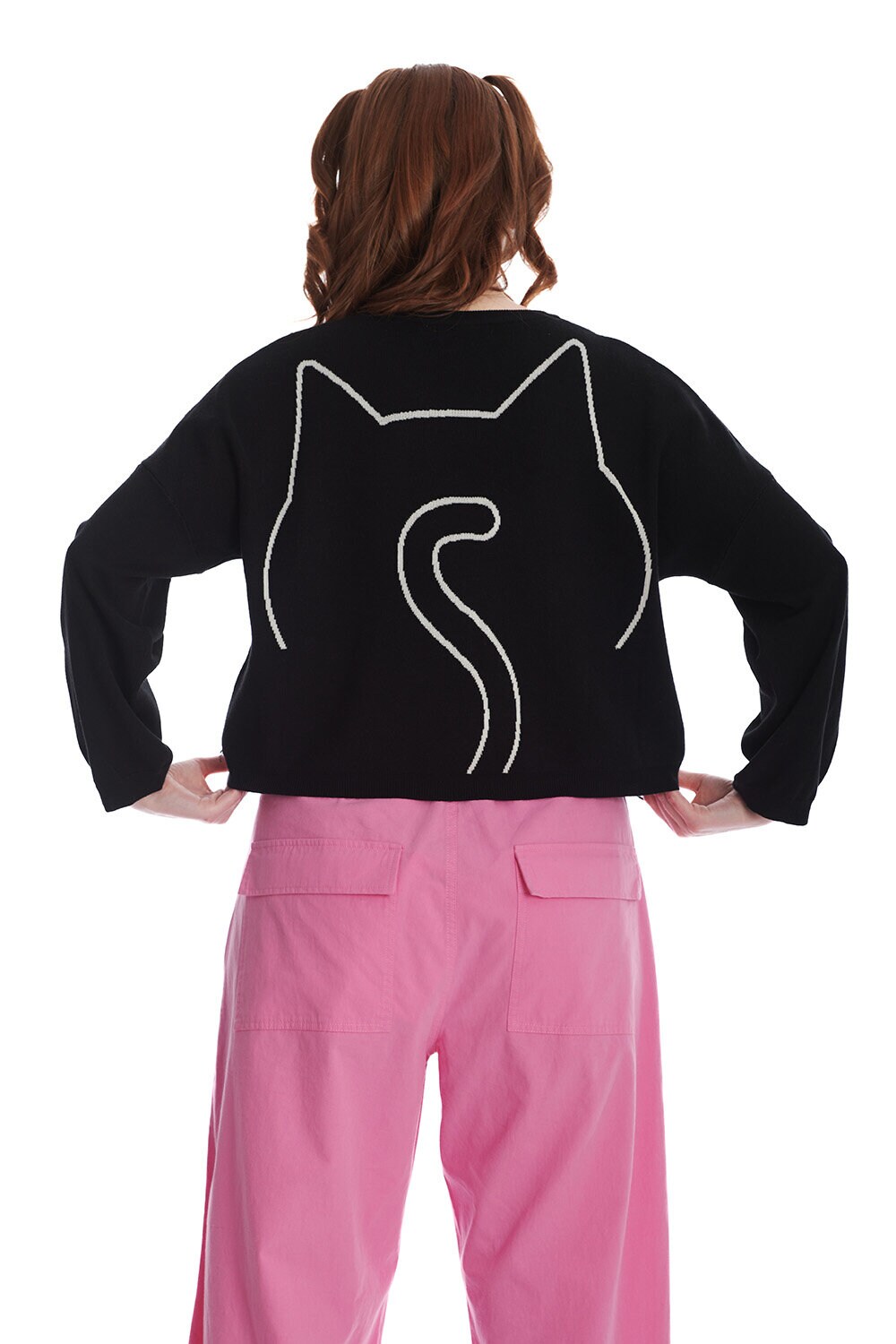 Black cat sweater