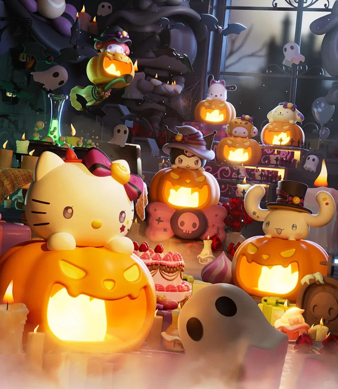 Sanrio  Halloween Pumpkin Night Light Blind Box