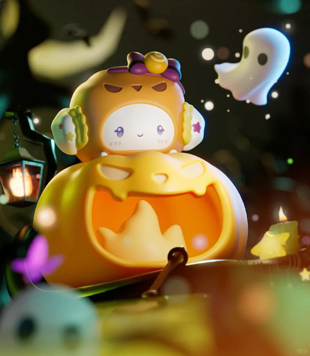 Sanrio  Halloween Pumpkin Night Light Blind Box