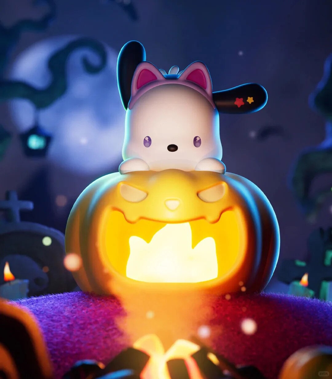 Sanrio  Halloween Pumpkin Night Light Blind Box