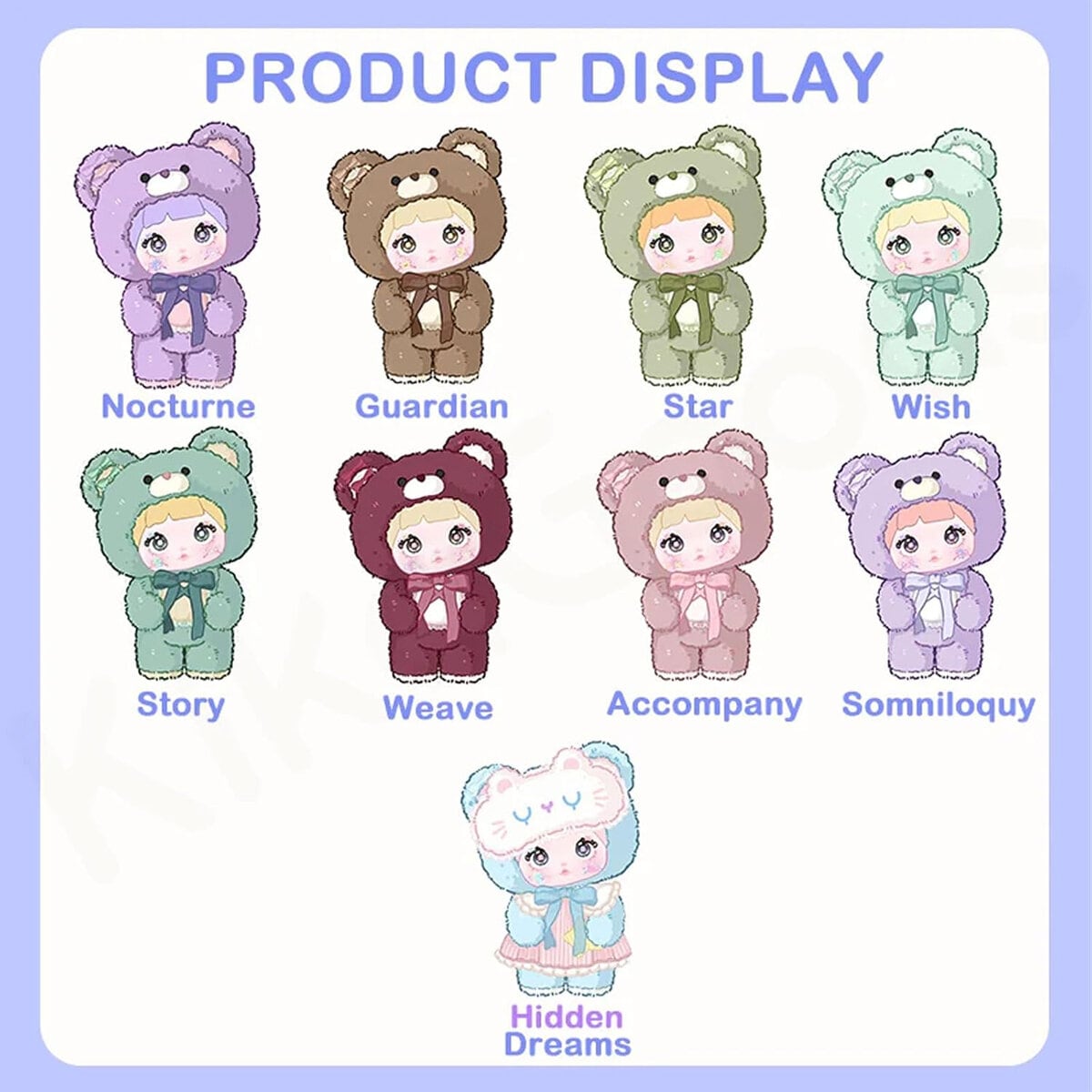 Nommi 400% Good Night Bear Plush Series Blind Box