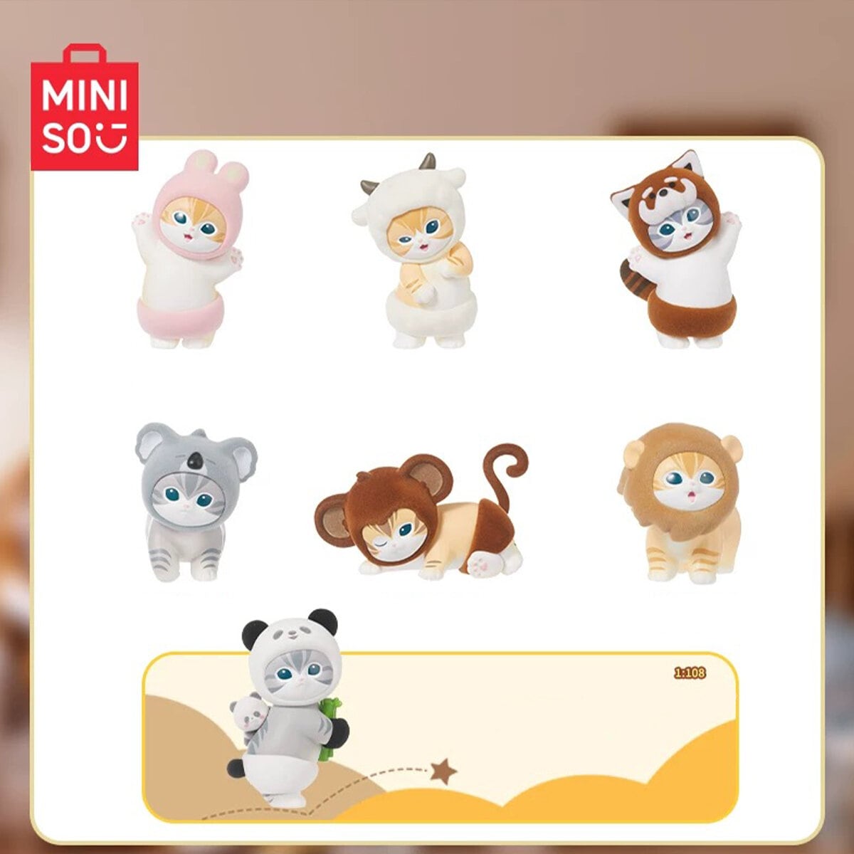 Miniso Mofusand Fluffy Party Series Blind Box
